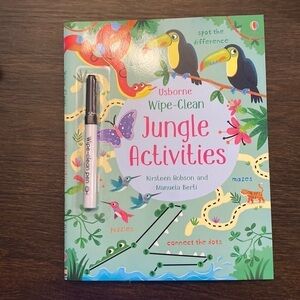 USBORNE wipe clean book part of my 3 for $25 book sale NEW binding intact